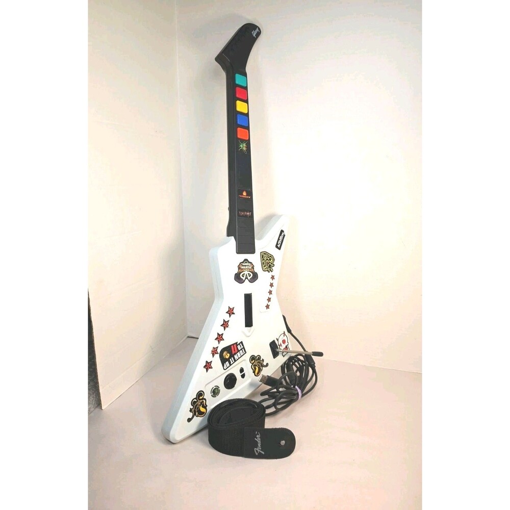 Guitar Hero Xbox 360 X-Plorer Wired Controller 95157.805 Red Octane Tested